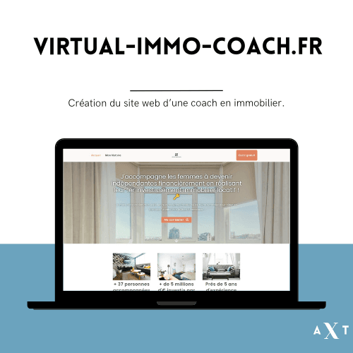 Création site vitrine virtual-immo-coach.fr
