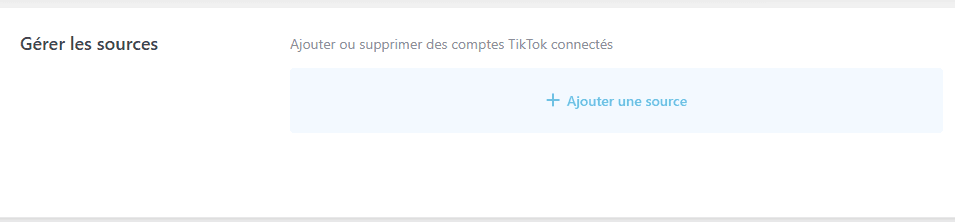 ajouter source feed tiktok