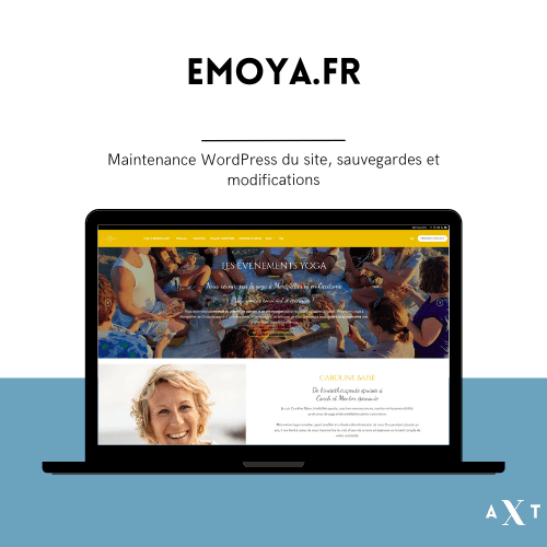Maintenance WordPress et modifications sur le site www.emoya.fr