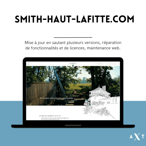 Mise à jour site WordPress et réparation bugs – https://www.smith-haut-lafitte.com/